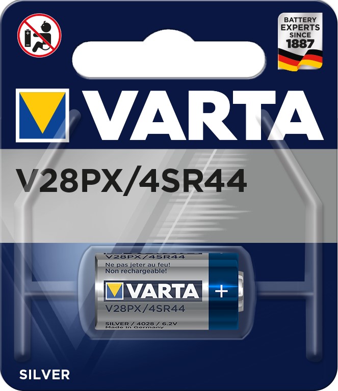 VARTA SR44/V28PX x1 Pile oxyde d'argent 6,2V VARTA