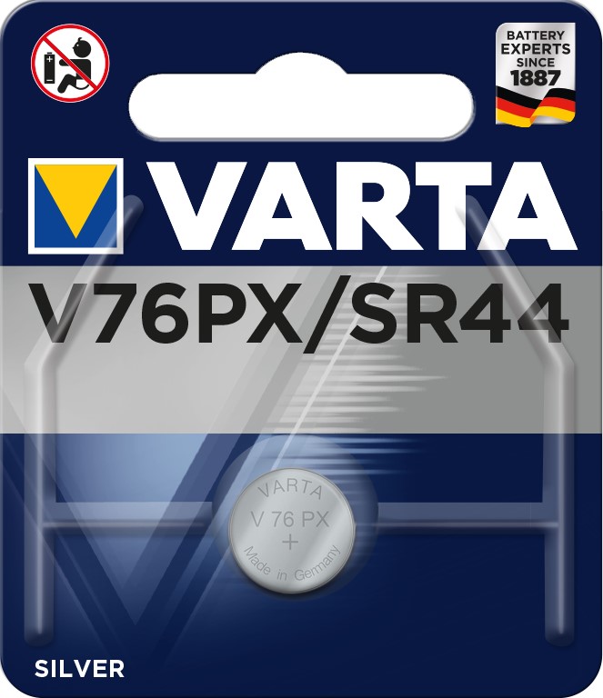 VARTA V76PX/SR44/357 x1 Pile oxyde d'argent 1,55V VARTA