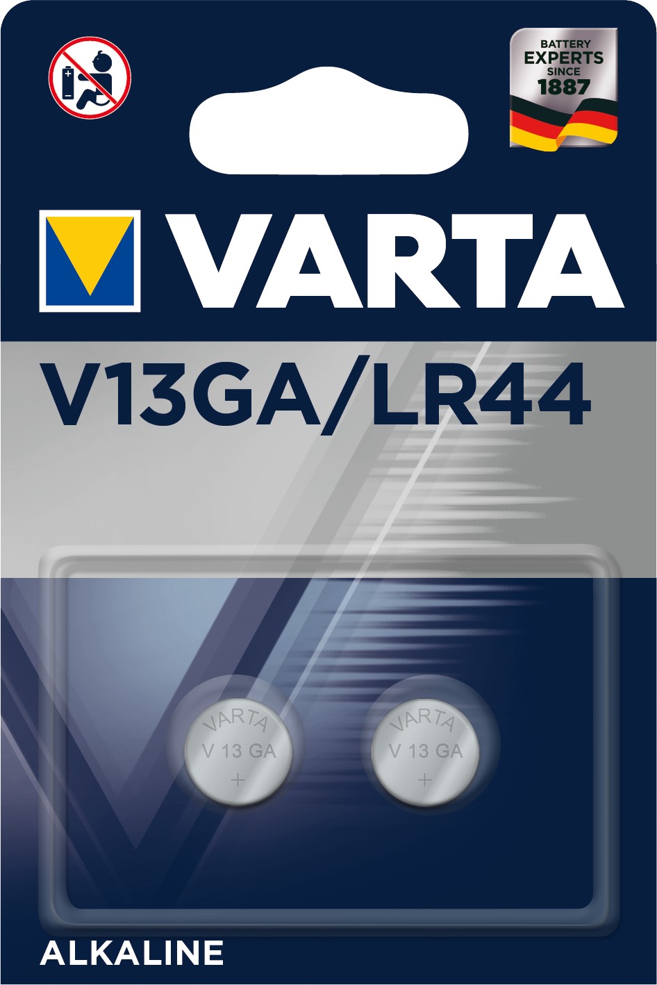 VARTA LR44/V13GA x2 Pile alcaline 1,5V VARTA
