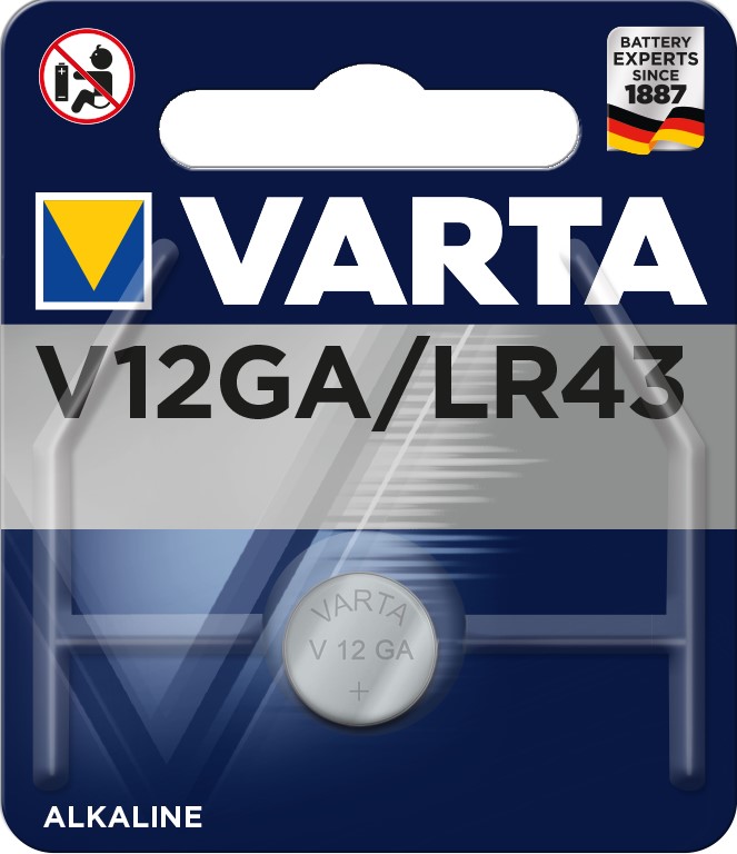 VARTA LR43/V12GA x1 Pile alcaline 1,5V VARTA