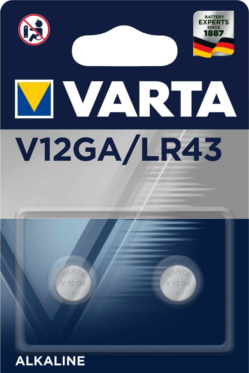 VARTA LR43/V12GA x2 Pile alcaline 1,5V VARTA