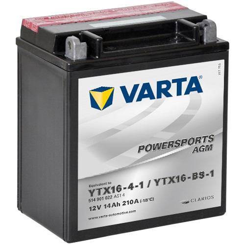 Varta Funstart AGM YTX16-BS-1 14 Ah 220 CCA VARTA