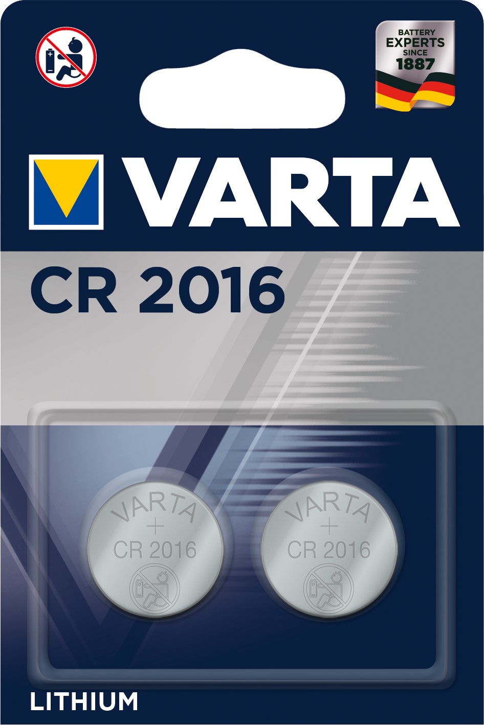 VARTA CR2016 x2 Pile lithium 3V VARTA