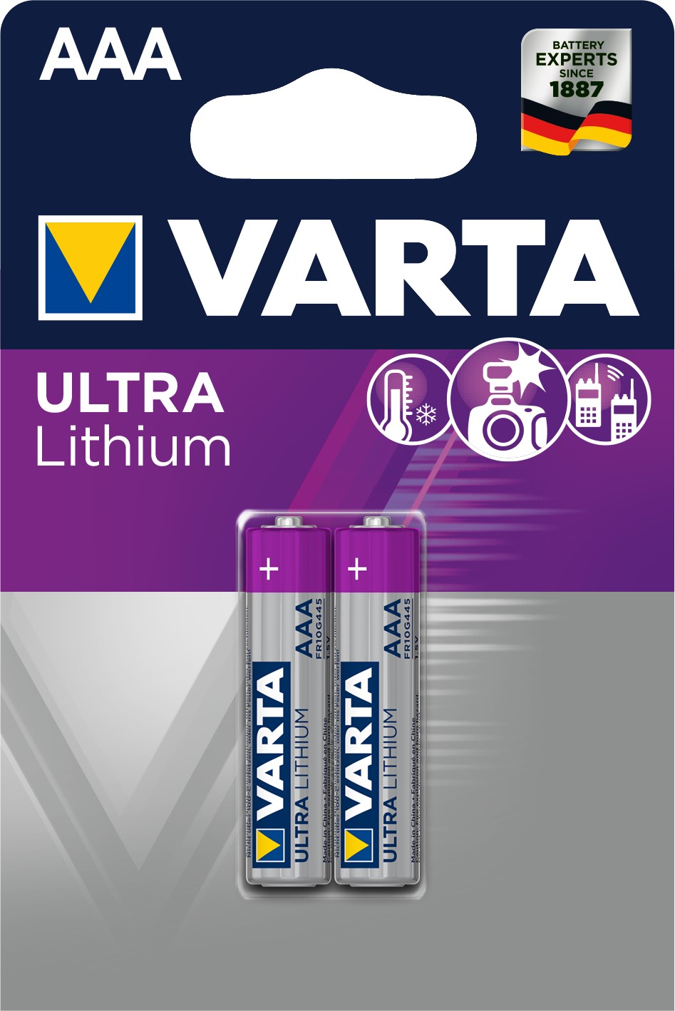 VARTA AAA x2 Pile lithium 1,5V VARTA