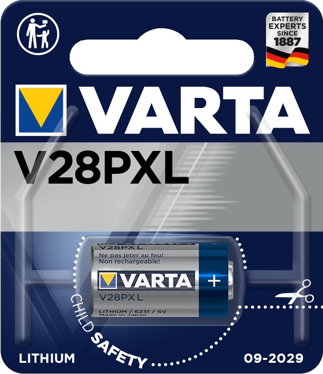 VARTA 2CR1/3N/V28PXL x1 Pile lithium 6V VARTA
