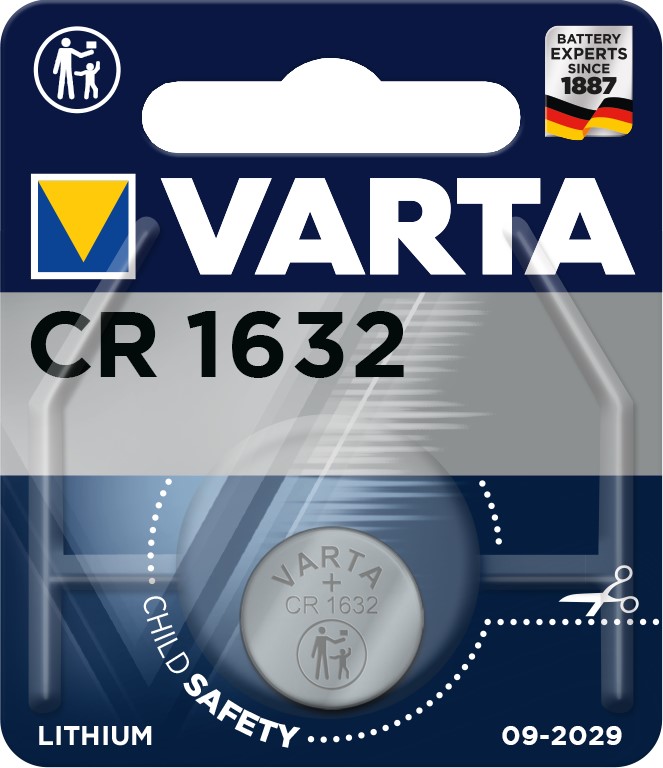 VARTA CR1632 x1 Pile lithium 3V - Maison de la batterie