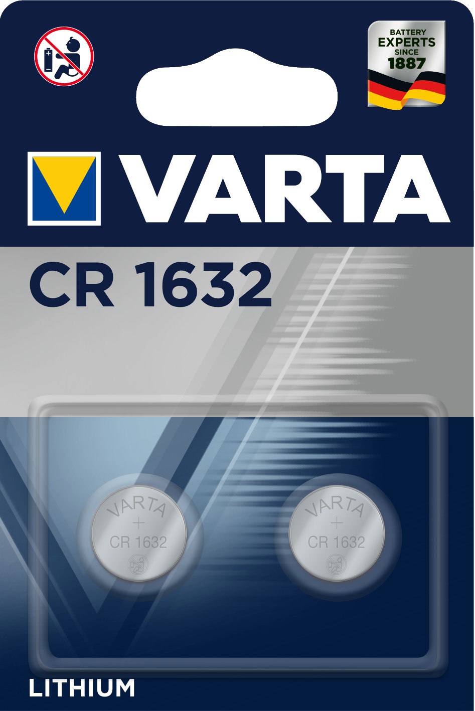 VARTA CR1632 x2 Pile lithium 3V VARTA