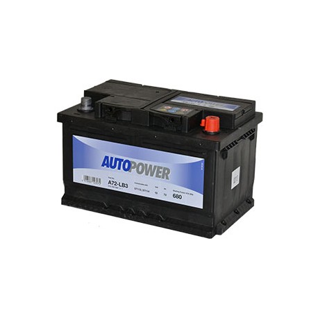 Autopower Automotive A72-LB3 / 72Ah 680CCA AUTOPOWER