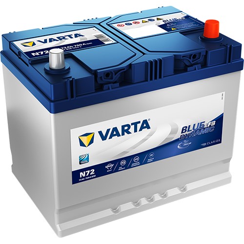 Varta - Blue Dynamic EFB N72 / 72Ah 760CCA VARTA