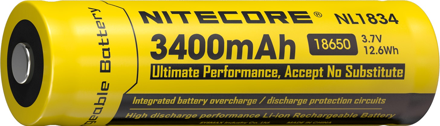 Pile NITECORE Li-ion 3400Mah NITECORE