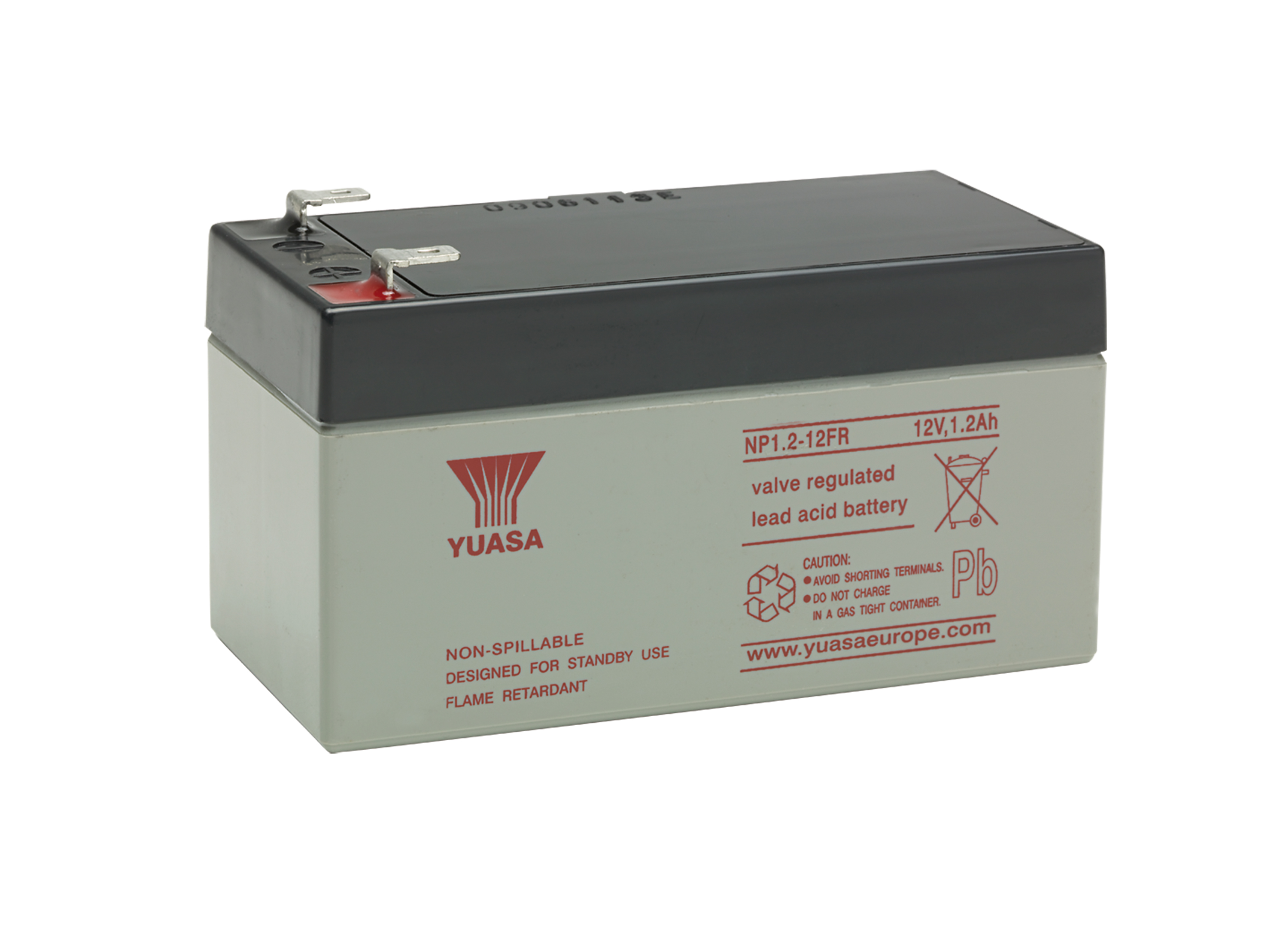 YUASA Plomb Etanche NP1.2-12FR / 12V 1,2Ah FLAMME RETARDANTE YUASA