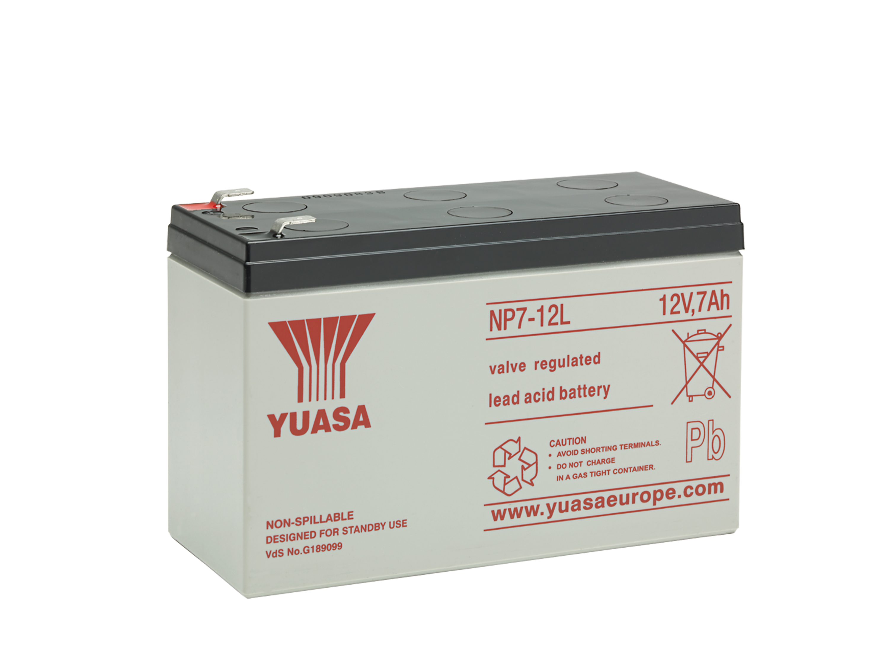 YUASA Plomb Etanche NP7-12L / 12V 7Ah YUASA