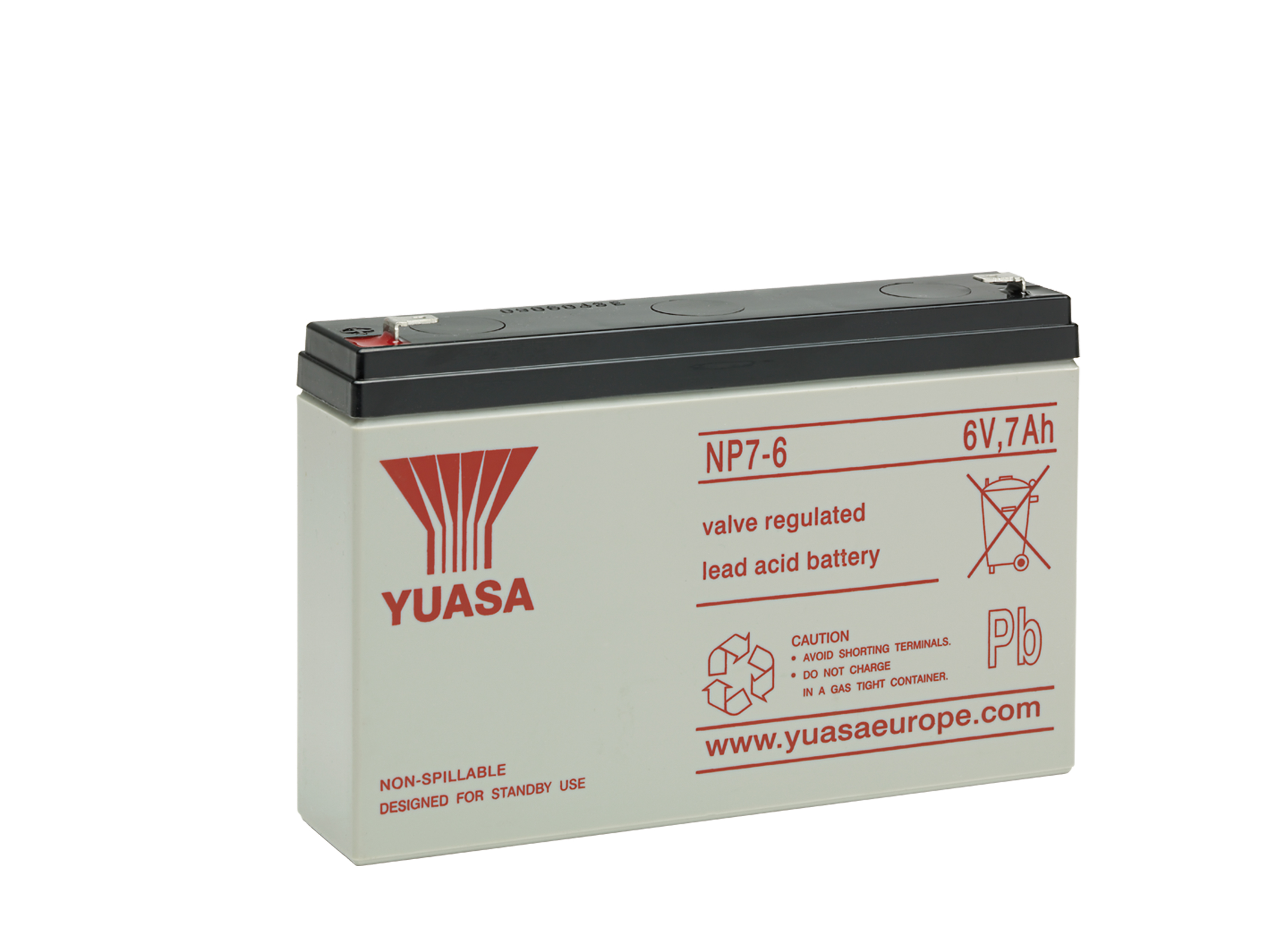 YUASA Plomb Etanche NP7-6 / 6V 7Ah YUASA