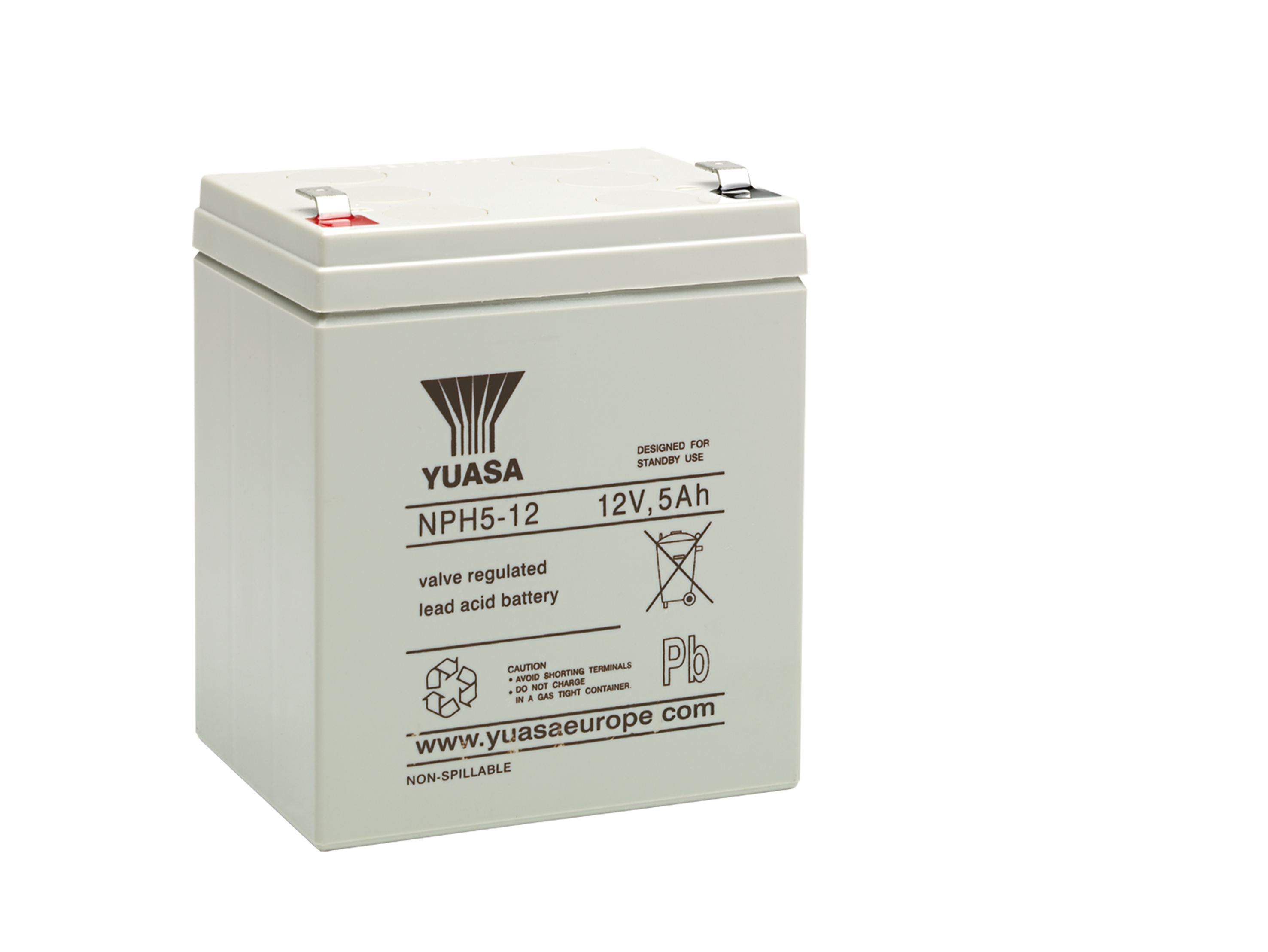 YUASA Plomb Etanche GAMME NPH Décharges rapides 12V 5,2Ah YUASA