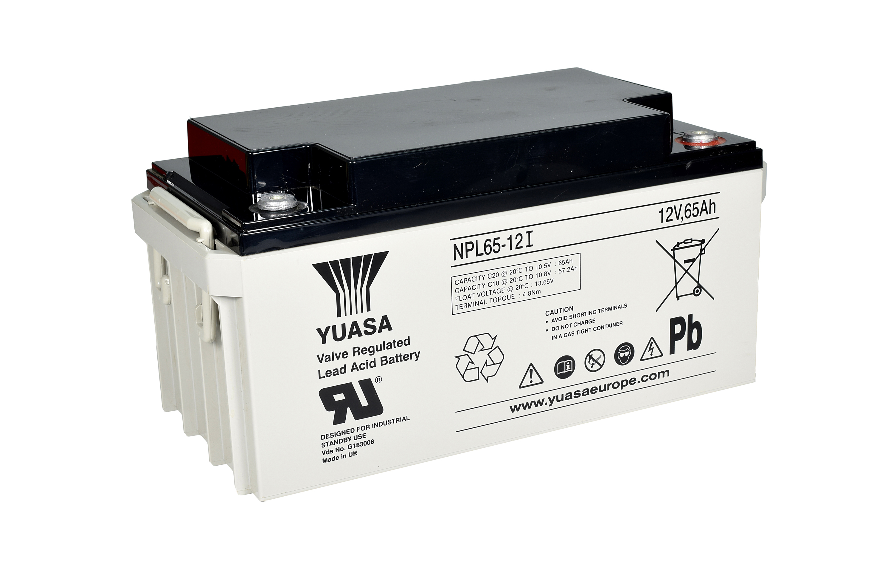 YUASA Plomb Etanche NPL65-12I / 12V 65Ah YUASA