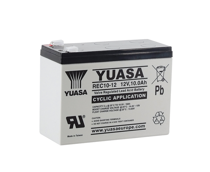 YUASA Plomb Etanche REC10-12 - applications cycliques 12V 10Ah YUASA