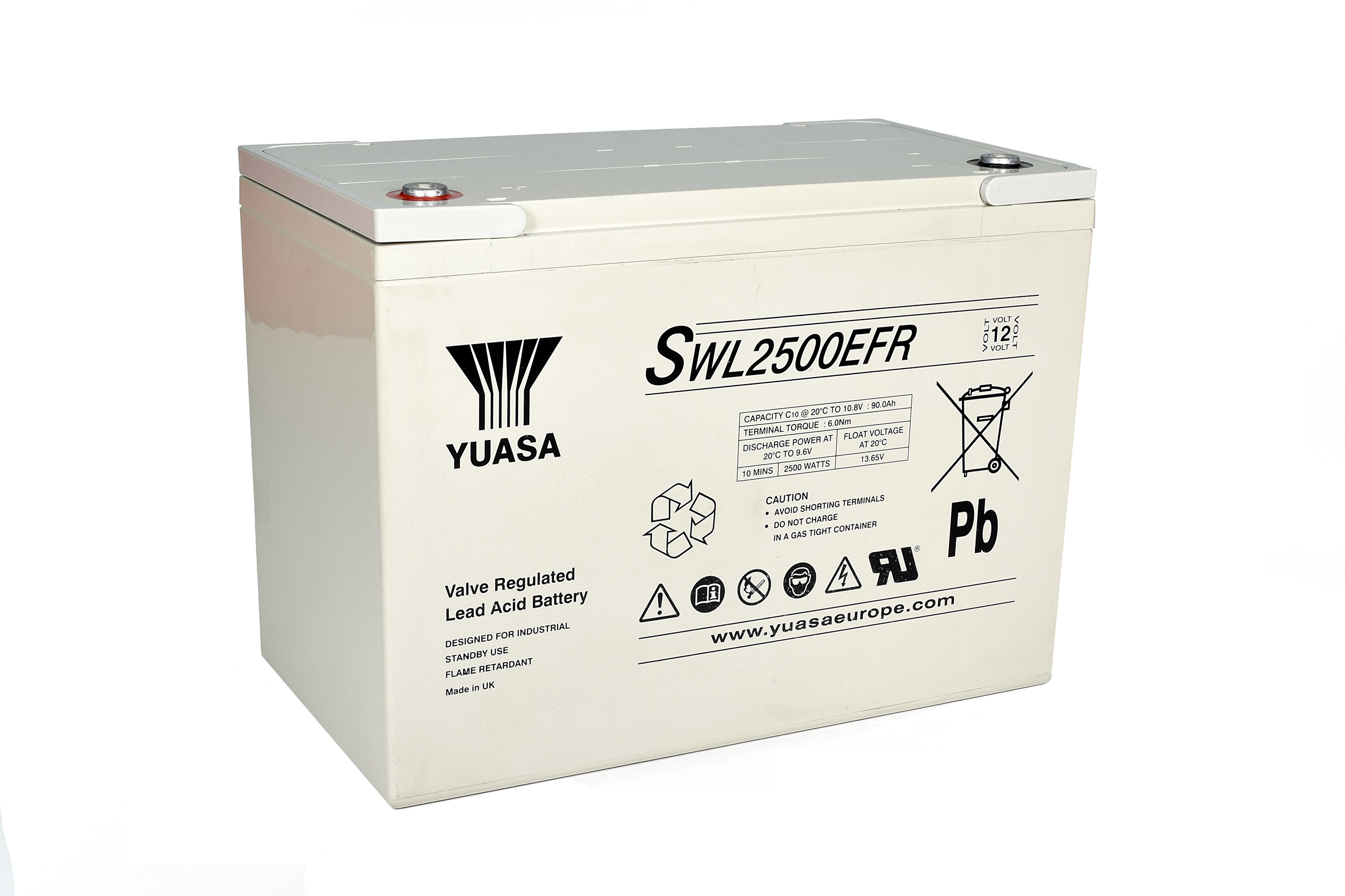 YUASA Plomb Etanche GAMME SWL - Applications décharges rapides 12V 92,4Ah FLAMM YUASA