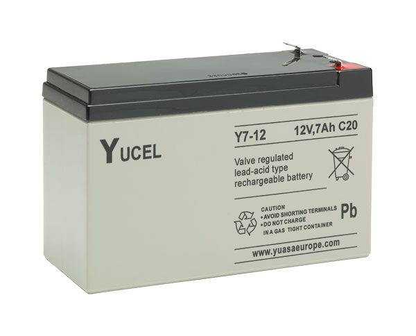 YUCEL Plomb Etanche Y7-12 / 12V 7Ah YUASA