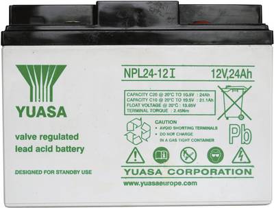 YUASA Plomb Etanche NPL24-12I / 12V 24Ah YUASA