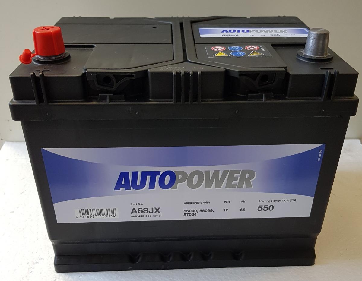 Autopower Automotive A68JX / 68Ah 550CCA AUTOPOWER