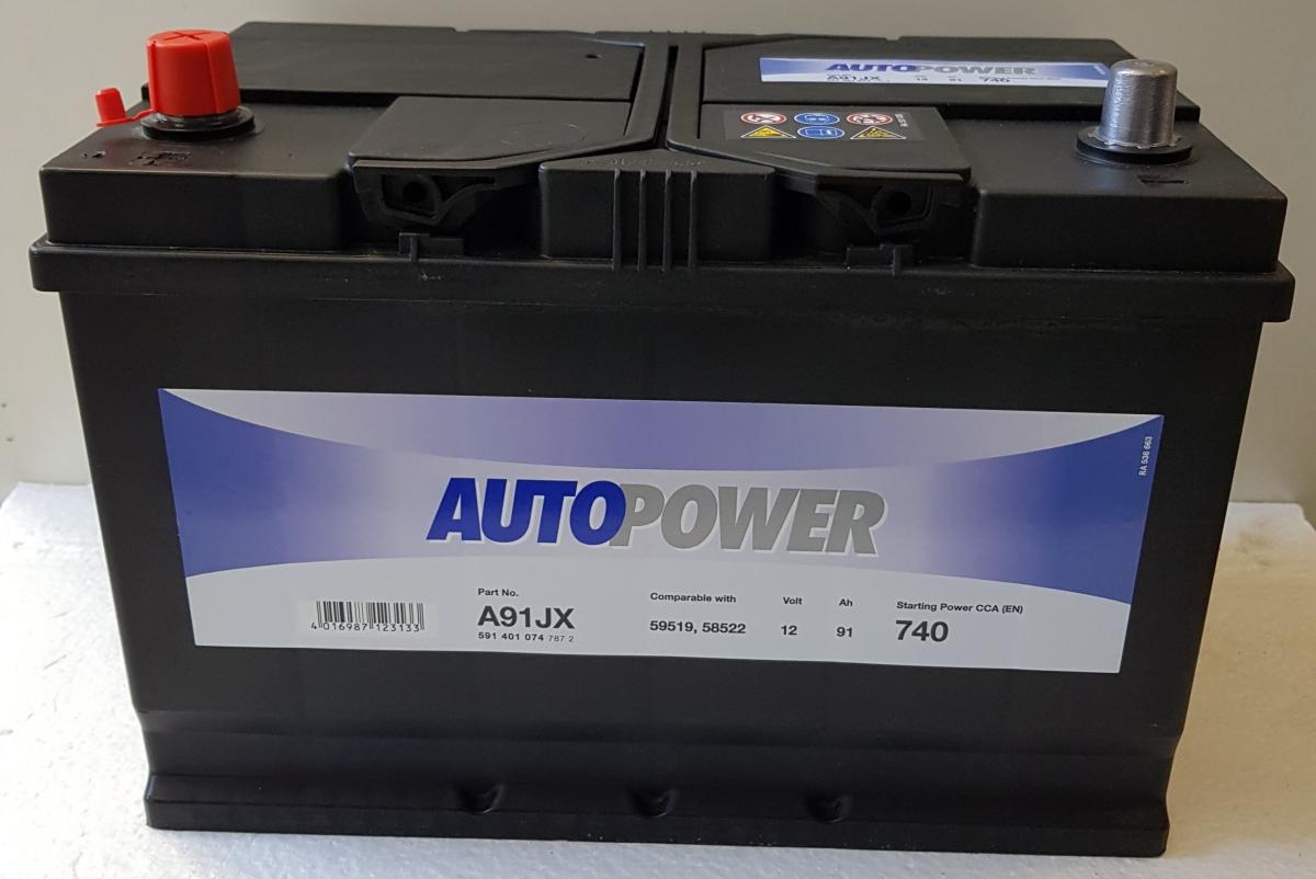 Autopower Automotive A91JX / 91Ah 740CCA AUTOPOWER