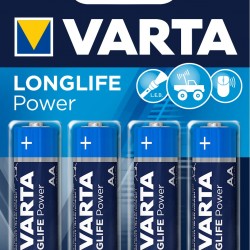 VARTA LONGLIFE POWER Pile alcaline AA/LR6 x4 VARTA