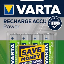 VARTA ACCU POWER LINE AA/R6 x4 1350mAh pré-chargés VARTA