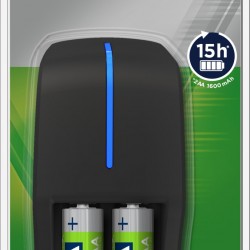 VARTA CHARGEUR mini 15h 2 canaux AAA/AA + AA x2 2100mAh pré-chargés VARTA