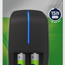 VARTA CHARGEUR mini 15h 2 canaux AAA/AA + AAA x2 800 mAh pré-chargés VARTA